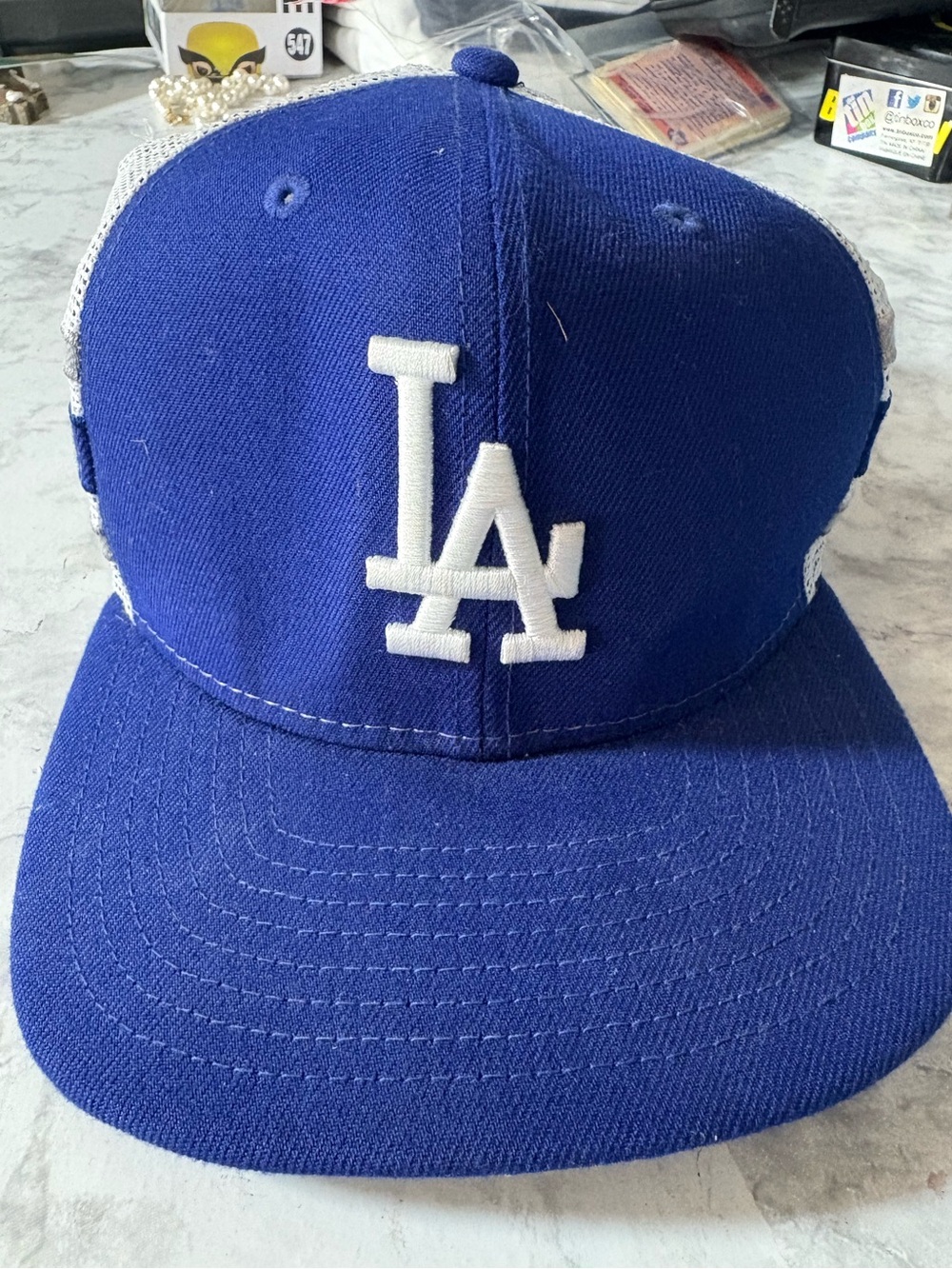 New Era Royal Blue and White Los Angeles Snapback Cap